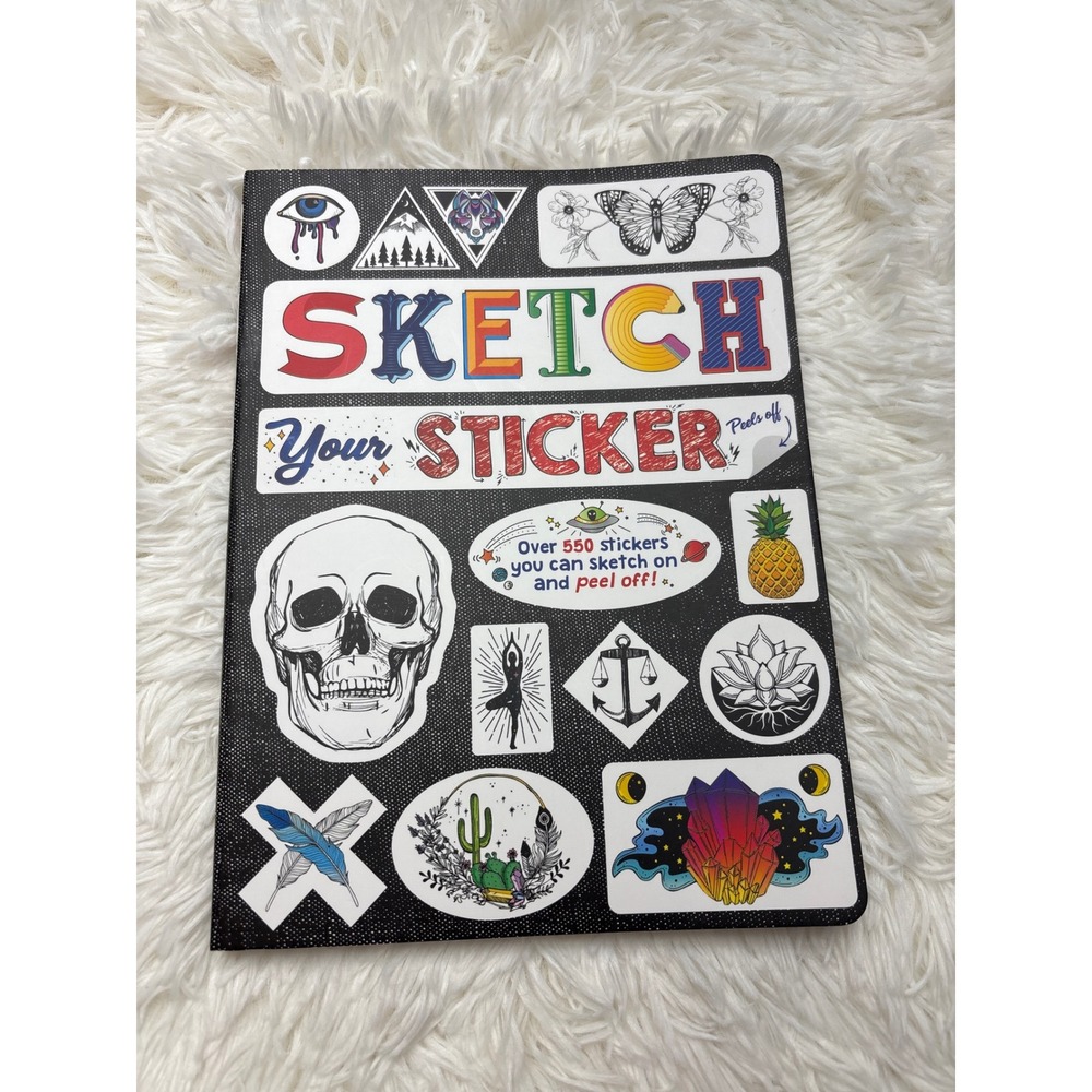 Piccadilly Sketch Your Sticker Book Over 550 Customizable Peel Off Stickers